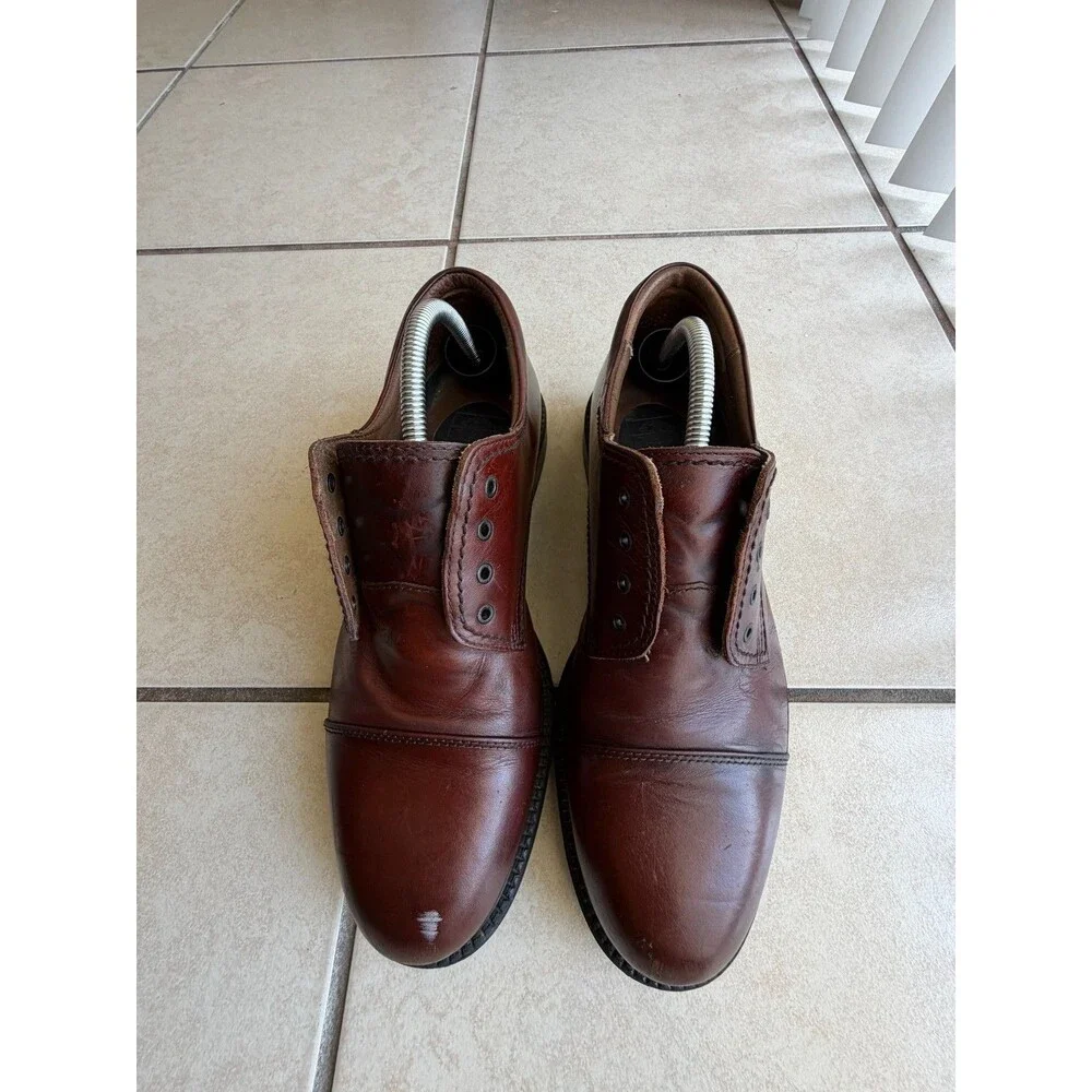 Dockers Men’s Size 12 M Brown Leather Cap Toe Oxford Dress Casual Shoes 090-2219